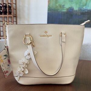 Nanette Lapore Cream Tote Bag NWOT